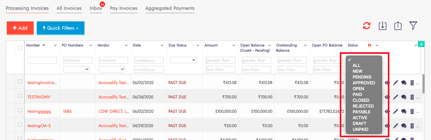 How To Check Payment Status For My Submitted Invoices Accrualify